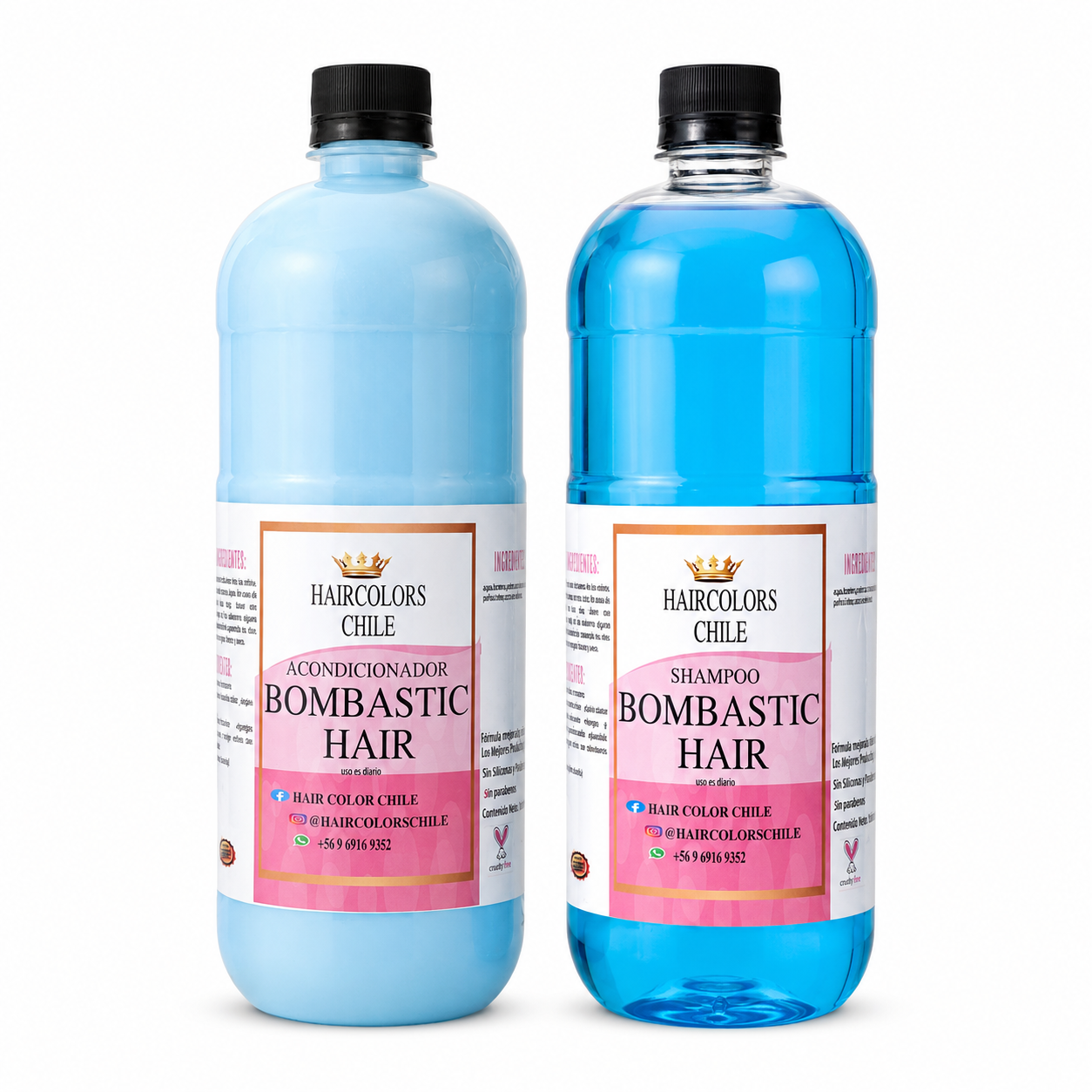 PACK SHAMPOO & ACONDIONADOR BOMBASTIC HAIR 100ML