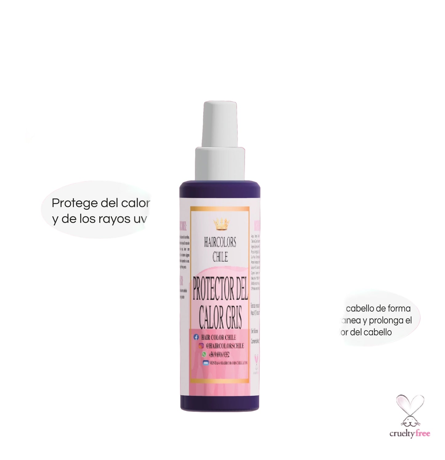 Protector del calor gris 250ml