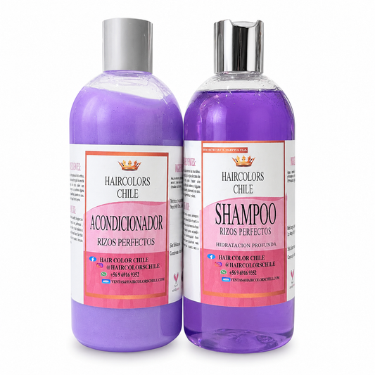 PACK SHAMPOO ACONDICIONADOR Y CREMA CAPILAR RULOS PERFECTOS.